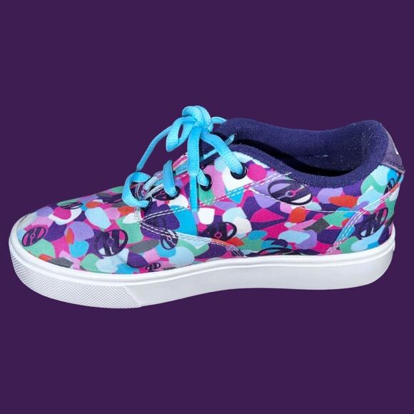 Big Kid Heelys Launch Grape/Multi Shoes With Wheels Sneakers Size 4 - Picture 5 of 7